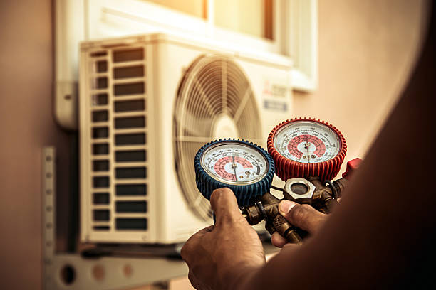 Professional Hvac Installation technician working in Sheldonville, MA
